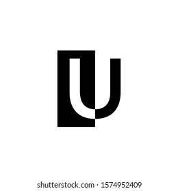 logo U simple vector modern font