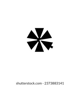 Logo umbrella click Arrow business identity