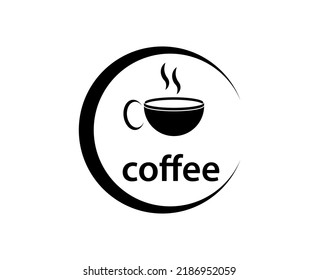 logo , unique coffee cup icon