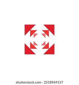 Logo unique design with blank background