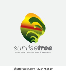 Logo is a unique logo, perfect for green bush concept, environment-friendly forestry,  gardening and for organic green eco products shop.