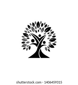 The logo unites with a pleasant style with a touch of leaves and natural tree shapes, also included in the health and environment category