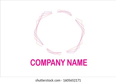 Logo using four polygons with various colors