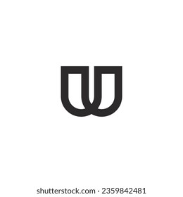 Logo of UU initials with double lines