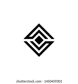 logo v and a, masculine, sophisticated, geometric, black and white