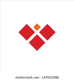 logo v digital letter technology