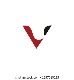 logo v icon templet vector