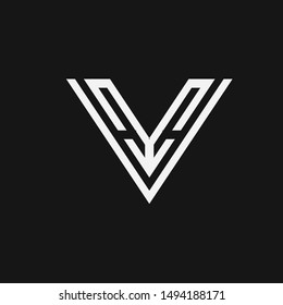 logo V initial V  combination V Letter V , abstract logo 