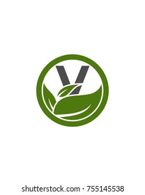 Logo V Initial For Health