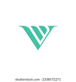 Logo v LETTER MODERN LUXURY ELEGANT combination abstract line nature vector