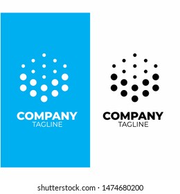 Logo V. Modern Logo Technology for Business, Logotypes of Digital Concepts and Circles, Connections and Networks Icons, Energy and Molecule Vector, Tech Logo Design.