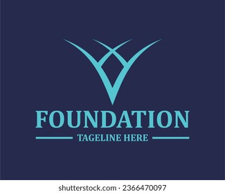 Logo v vektor initial v brand identity business identity