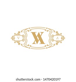 logo va luxury company vectir