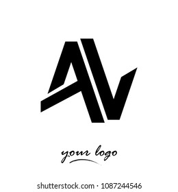 Logo VA vector illustration