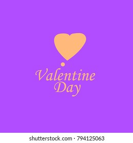 Logo for Valentines Day. Vector illustration.