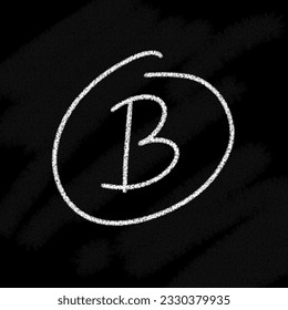 Logo value 10 20 30 40 50 60 70 80 90 100, A B C D E F, cross logo, mines, plus, exclamation mark and question mark, yes, no, check and cross false mark against black chalk board background