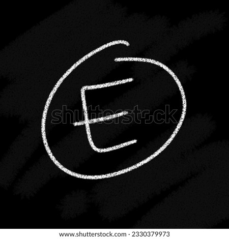Logo value 10 20 30 40 50 60 70 80 90 100, A B C D E F, cross logo, mines, plus, exclamation mark and question mark, yes, no, check and cross false mark against black chalk board background