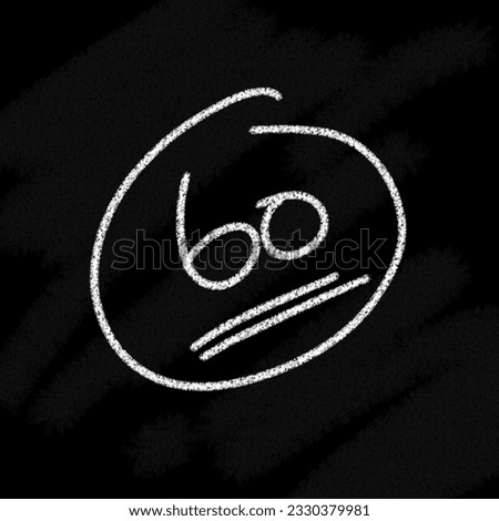 Logo value 10 20 30 40 50 60 70 80 90 100, A B C D E F, cross logo, mines, plus, exclamation mark and question mark, yes, no, check and cross false mark against black chalk board background