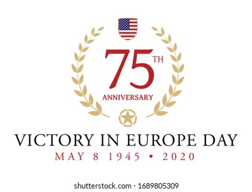 Logo For The V-E Day 75th Anniversary - 8 May 1945, The WII Victory In Europe Day 