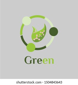 logo vector about recycling technology for greening the earth