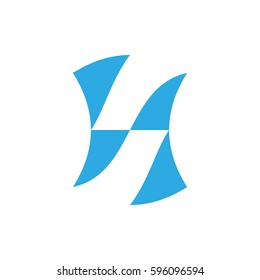 Logo vector abstraction letter h