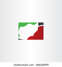 logo vector afghanistan map icon