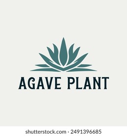 logo Vector agave Plantilla de diseño de planta