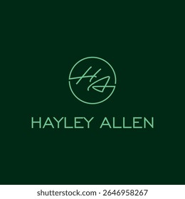 logo vector AH fashion. logo tamplate