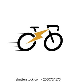 Vector de logotipo para la energía de la bicicleta