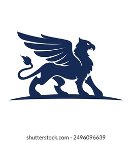 Logo vector Blue Gryphon Bird