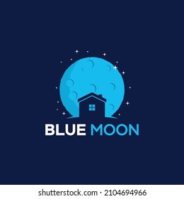 Logo vector for blue moon