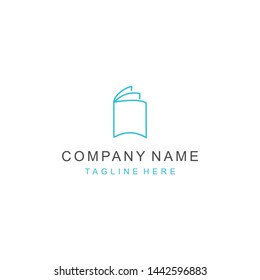 logo vector book education line