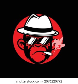 Logo vector for Boss Red Monkey