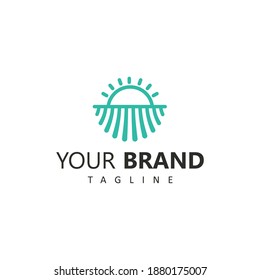 Diseño natural de marca de vectores de logotipo