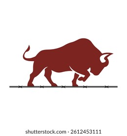 Logo vector for bull wire