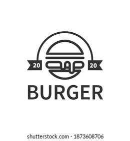 Logo Vector Burger Design Illustration