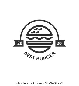 Logo Vector Burger Design Illustration