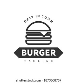 Logo Vector Burger Design Illustration