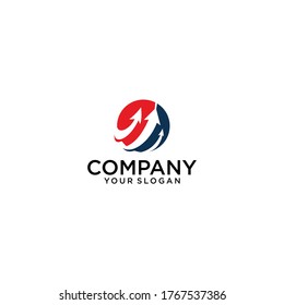 Logo vector for business and presentation of success. Arrow symbol to see success in the company. Sign for positive movement in business and finance. Success from start to initial business.