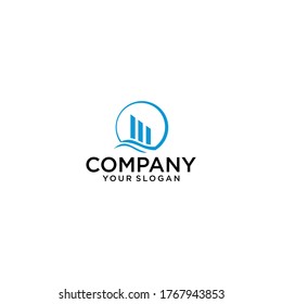Logo vector for business and presentation of success. Arrow symbol to see success in the company. Sign for positive movement in business and finance. Success from start to initial business.