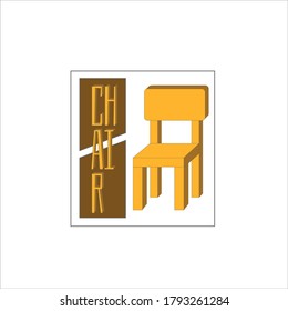 Logo mit Vektorstuhlvorlage