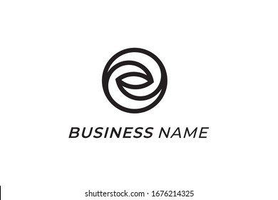 logo vector circle and letter O