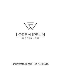 LOGO VECTOR WITH CLEAN AND MODERN initials