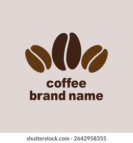 logo vector coffee beans icon
