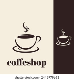 Logo vector coffeshop simple and modern