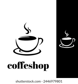 Logo vector coffeshop simple and modern
