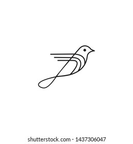 logo vector creative bird line