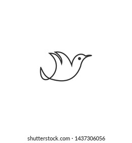 logo vector creative bird line