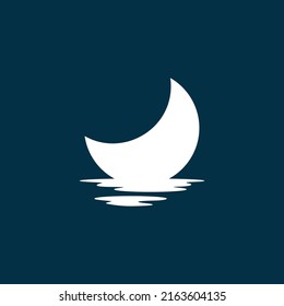Logo Vector for Crescent Moon