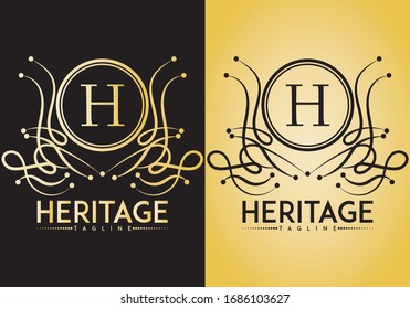 Logo vector with crest, shield and tribal concept isolated on background, ready to print, editable, easy to edit, organized layer.